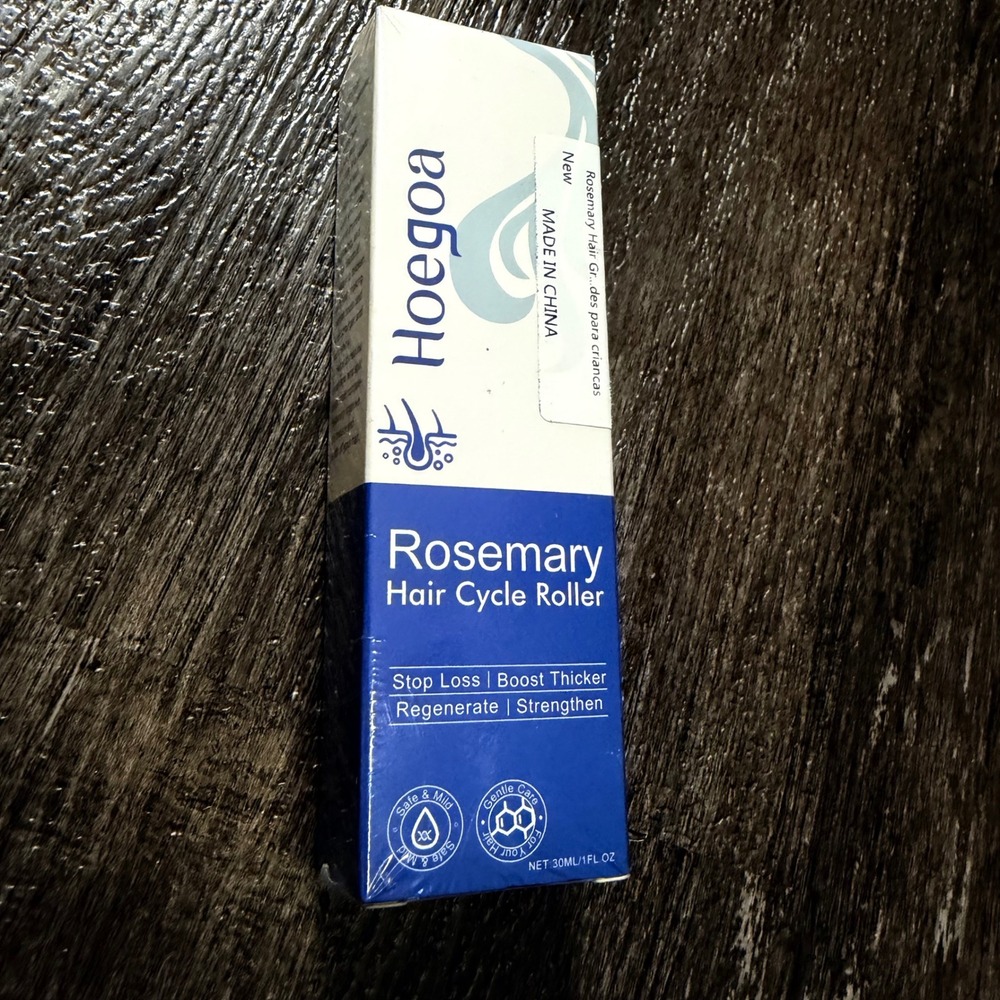 Hoegoa Rosemary Hair Cycle Roller Unisex 30ml Blue White Scalp Growth Serum
